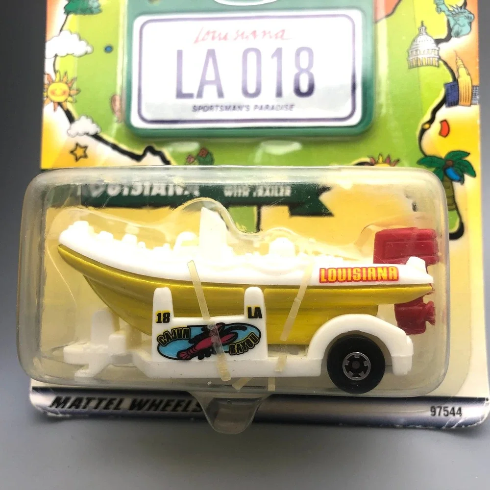 Matchbox Across America 50th Birthday Alaska Snow Doctor & Louisiana Raft Boat